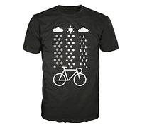 Cycling in All Seasons Funny Cyclist Cycle Bike Bicycle Ride Cross White Yellow Black Red Mens Women T Shirt 100% Cotton (Small)