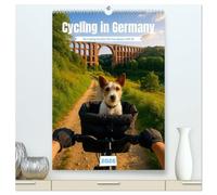 Cycling in Germany (High Quality Premium Wall Calendar 2026 DIN A2 portrait),CALVENDO 12 Month Wall Calendar: Through Germany with imagination, a spirit of adventure, and a friendly cycling companion