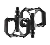 Cycling Pedal - Flat Parts Mountain Bike | Machined Aluminum with Anti Skid Grip, 2 Sealed Bearings for Stability, Wide for Mountain Road Exercise, Commuting Fitness Training