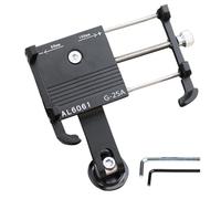 Cycling Phone Mount, Anti-Shake Motorcycle Phone Holder with 180° Adjustable Shock Absorbing Bracket for Riding Motorbike Electric Scooter Outdoor Travel Navigation Handlebar Mount Accessory 13x10x4.7