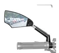 Cycling Rearview Mirror, Wide Angle Rear View Glass, 11.02x2.76 x0.71 Inches Portable Shockproof Bike Mirrors, Safety Gear for Mountain Biking, Road Cycling, Racing, Touring, Outdoor Travel, Commuting