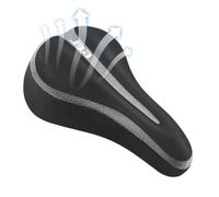 Cycling Seat Cover - Silicone Padded Cushion, Waterproof Saddle Protector, Soft Comfort Riding Pad Replacement Accessory, Men Road Mountain Electric Bike Shock Absorbing Breathable Surfaces Support