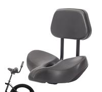 Cycling Seat with Backrest - Backrest Foam Cycling Seat | Waterproof Saddle with Adjustable Backrests | Waterproof Seats Cushion | Riding Shock Absorbing Backrests Saddle