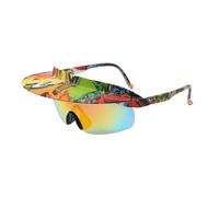Cycling Sunglasses, Sun Hat Frame Sunglasses, Outdoor Visor Mirrored Lens, Sports Shades for Running, Festivals, Hiking, Backpacking, Baseball, Climbing, Camping, Fishing, Driving, and Golfing