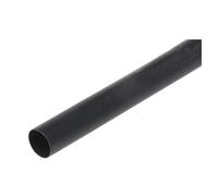 cyclingcolors 1 funda aislante para cable eléctrico con tubo termorretráctil, color negro, diámetro frontal de 12 mm, diámetro posterior de 4 mm, longitud de 1 m, grosor de 1,7 mm.