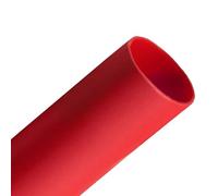cyclingcolors 1 funda termorretráctil para aislamiento de cables eléctricos, color rojo, diámetro frontal: 12,7 mm, diámetro posterior: 6,4 mm, longitud: 1 m, grosor: 0,65 mm.