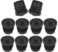 cyclingcolors 10 pies para Silla Reforzada, Antideslizante, Punta de Tubo Redondo, 75 kg por pie, tapón para Muebles, Oficina, protección de la colectividad, Escuela, Ocio, (Øext 32 mm)