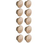 cyclingcolors 10 Tapones para Tornillos de Madera de Pino con Cabeza abovedada, Tapa con Orificio para Disco muebletable Silla Cama, Grosor 11 mm diámetro Exterior 20 mm diámetro Interior 15 mm