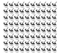 cyclingcolors 100x clavos tachuelas para tapicería 11mm plata cromo decoración sofá sillón cama silla renovación, acabado níquel