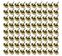 cyclingcolors 100x clavos tachuelas para tapicería 9mm dorado dorado decoración sofá sillón cama silla renovación, acabado latón