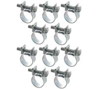 cyclingcolors 10x Abrazadera de manguera de perno de tubo de acero de alta resistencia Clips De Tubería, 13-15mm