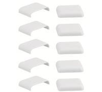 cyclingcolors 10x CAPUCHON embellecedor tapa de tornillo de fijación frontal, gris, tapa, protector, orificio, corredera de cajón muebles