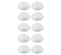 cyclingcolors 10x Capuchón tapa de protección con borde de sellado cubierta tornillo alomado, Blanco 18mm