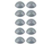 cyclingcolors 10x Capuchón tapa de protección con borde de sellado cubierta tornillo alomado, Gris 18mm