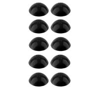 cyclingcolors 10x Capuchón tapa de protección con borde de sellado cubierta tornillo alomado, Negro 18mm