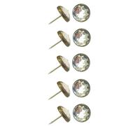 cyclingcolors 10x Clavo Decorativo, tapicería, Muebles, Diamante de Cristal Ø17 mm con engaste de latón Antiguo
