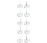 cyclingcolors 10x clavos de almohadilla de mueble patines deslizantes tacos sillas protector redondas, 18mm