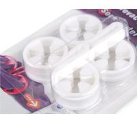 cyclingcolors 10x Clip de fijación antipérdida para calcetines, blanco