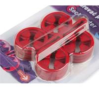 cyclingcolors 10x Clip de fijación antipérdida para calcetines, rojo