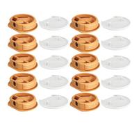 cyclingcolors 10x Conector Muebles para caravanas Ø 26mm ideal para barcos camiones convertidos autocaravanas, gorra blanca