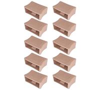 cyclingcolors 10x Deslizadores Ajustables Rigidez Somier de Láminas 53mm Anatómico Variado Dureza, Castaño