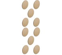 cyclingcolors 10x Embellecedor Tornillos Adhesivo 18mm Capuchón Tapones tapón Tape plastico Negro Gris Blanco Madera (Pino)