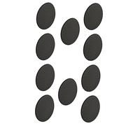 cyclingcolors 10x Embellecedor Tornillos Adhesivo 18mm Capuchón Tapones tapón Tape plastico Negro Gris Blanco Madera (Negro)