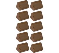 cyclingcolors 10x Escuadra de ángulo conector, plástico, 20 x 20 x 42 mm, 2 orificios, acabado aliso, fijación compacta para muebles