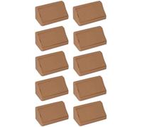 cyclingcolors 10x Escuadra de ángulo conector, plástico, 20 x 20 x 42 mm, 2 orificios, acabado haya, fijación compacta para muebles