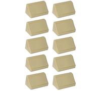 cyclingcolors 10x Escuadra de ángulo conector, plástico, 20 x 20 x 42 mm, 2 orificios, acabado pino, fijación compacta para muebles