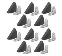 cyclingcolors 10x Escuadra de fijación, acero con tapa plástica, tamaño estándar, ángulo 90 grados, acabado negro, soporte discreto y limpio