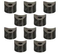 cyclingcolors 10x Espaciadores espaciador plastico tornillo M8 arandela espaciadora negro tubo redondo, 12mm