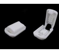 cyclingcolors 10x Extremos de Cuerda Cierre de Cordón 11x16mm plástico Bloqueo Tope Cerradura Ropa Zapatos Pantalones Mochila Bolsa Tiendas Camping, Blanco