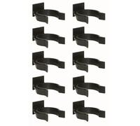 cyclingcolors 10x Gancho para zócalo de cocina diámetro clip plástico patas pies paneles muebles, Ø 28mm negro