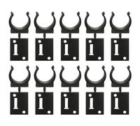 cyclingcolors 10x Gancho para zócalo de cocina diámetro clip plástico patas pies paneles muebles, Ø 28mm