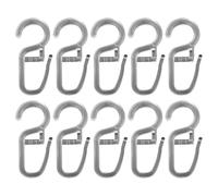 cyclingcolors 10x Ganchos de Cortina de Plástico Ganchos de Riel de Cortina para Salon Duchas Ventanas Puertas Casas Transparente, 15x34mm
