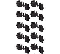 cyclingcolors 10x Pinza para zócalo de PVC tornillos rodapié Cocina Gancho 28mm Clip de Fijación pies Muebles