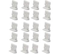 cyclingcolors 10x Portaestantes soportes para estantes 5mm blanco plastico tacos tondo muebles (Paquete de 2)