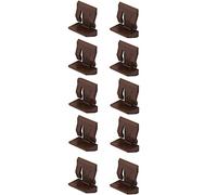 cyclingcolors 10x Portaestantes soportes para estantes 5mm Marrón plastico tacos tondo muebles