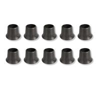 cyclingcolors 10x Protector Patas sillas Redondos Muebles Tapas Tapones Almohadillas Protectores Suelos PVC Blando Negro, 12mm