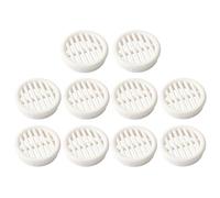 cyclingcolors 10x Rejilla de ventilación redonda 35 mm Diámetro total 37 mm de plástico Orificio Gabinete Armario Cocina, Blanco