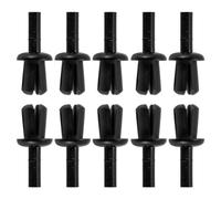 cyclingcolors 10x Remaches Plastico Universal Auto Clips Rivet Trim Clamp Puerta Coche Parachoques Panel Sealing Strip Clips Fijos Ø4mm x 1,5-6mm