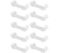 cyclingcolors 10x Soporte Lateral para láminas ECA 53 × 8 mm plástico para somier Marco de Madera Terminal Cama Mueble fijación Grapa Tornillo, Blanco