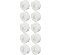 cyclingcolors 10x Soporte para armario ganchos plastico blanco 20mm forma de bocallave Armario Colgante cuadro muebles montaje conector