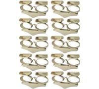 cyclingcolors 10x Soporte para lámina Doble Corto 38 x 8 mm suspendido elastómero para somier Marco de Madera Tope Cama fijación tenón, Beige