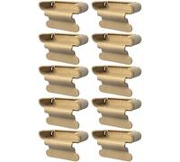 cyclingcolors 10x Soporte para lámina monolámina 53 x 8 mm plástico para somier Marco de Madera Tope Cama fijación lengüeta Grapa Tornillo, Beige