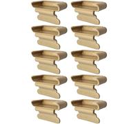 cyclingcolors 10x Soporte para lámina Simple 53 x 8 mm plástico para somier Marco metálico Tope Cama fijación Clips tenón, Beige