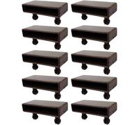 cyclingcolors 10x Soporte para lámina Simple 63 x 8 mm plástico para somier Marco metálico Tope Cama fijación Clips tenón, marrón Oscuro