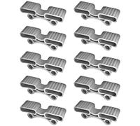 cyclingcolors 10x Soportes Doble de Láminas 38x12mm para Somieres de Madera Listones de Cama Suspensión Flexibles Tapas de plástico