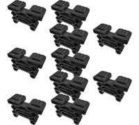 cyclingcolors 10x Soportes Triple de Láminas 38 x 8 mm para Somieres de Madera Listones de Cama Suspensión Flexibles Tapas de plástico